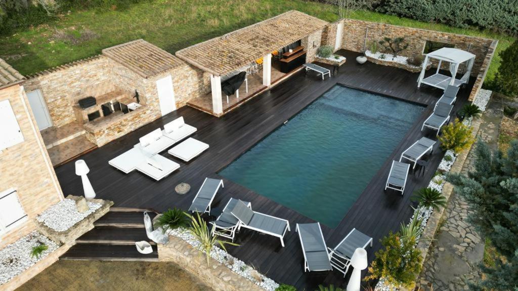 Magnifique Villa De Luxe Au Coeur De La Garrigue Nîmes Eksteriør billede